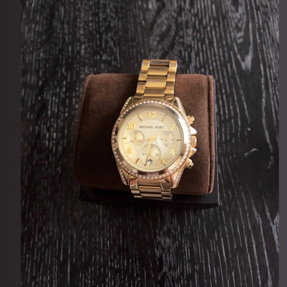Gold Michael Kors watch